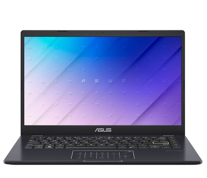 Asus E410MA-BV003TS 4GB RAM 64GB EMMC 14 Inch Light Weight NanoEdge Screen Display Intel Celeron N4020 Processor Integrated On-Board Graphics Windows 10 Home - Blue - Zoom Image 1