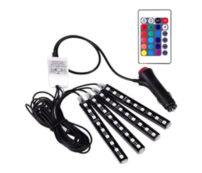 4-Piece LED Interior Lights For Car - Zoom Image