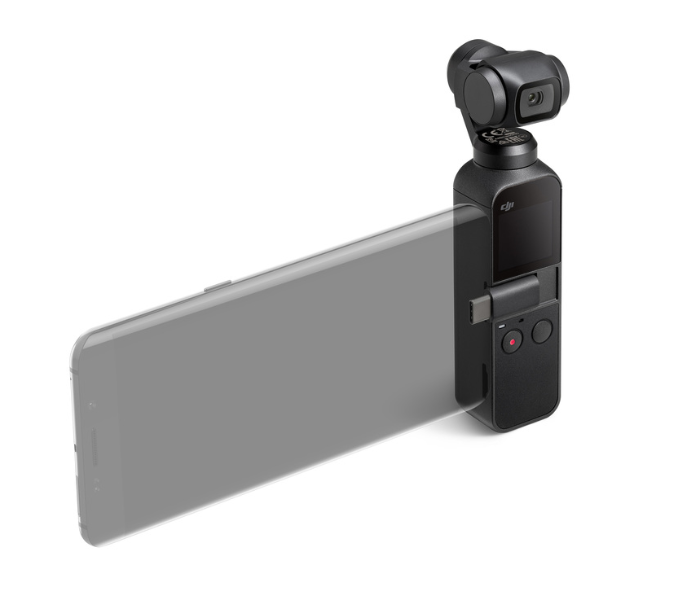 DJI Osmo Pocket Handheld 3 Axis Gimbal Stabilizer With Integrated Camera - Black   - Zoom Image 4