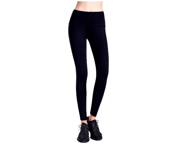 Coolbaby Solid High Waist Skinny Leggins - Black - Zoom Image 1