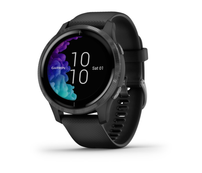 Garmin 010-02173-14 Venu Smartwatch With Slate Grey Hardware – Black - Zoom Image 1