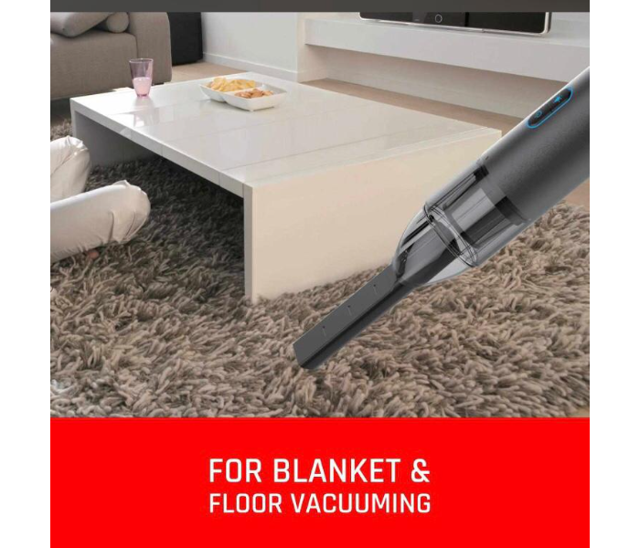 iSmart V600 i-Vacuum 60W Powerful Cleaner with LED Flash Emergency Light Rechargeable - Black - Zoom Image 5