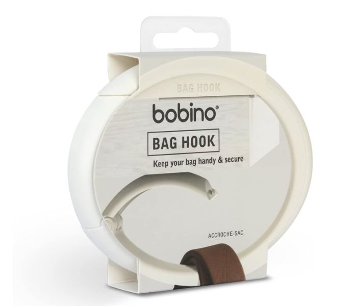 Bobino BAGHOCR Bag HookHang on Table or Clip to Chair for security - Cream - Zoom Image 1