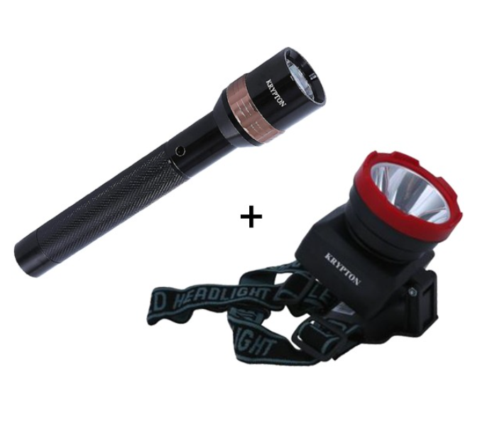 Krypton KNFL5120 Rechargeable LED Flash Light Black Image