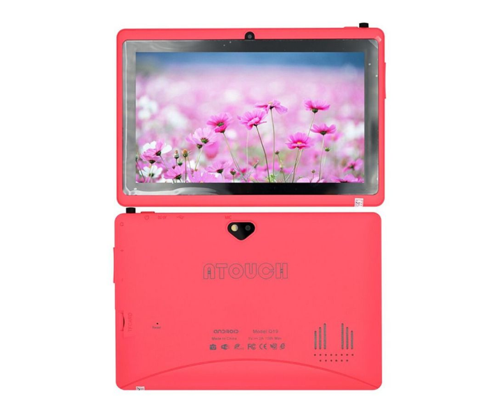 A Touch Q19 7 inch 1GB RAM 8GB WiFi Android Tablet - Pink - Zoom Image