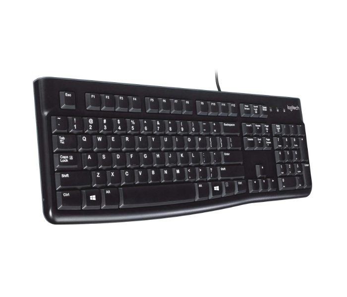 Logitech MK120 Corded Desktop Keyboard - Black - Zoom Image 2