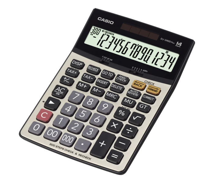 Casio DJ-240DPLUS 14 Digits Desktop Calculator - Zoom Image