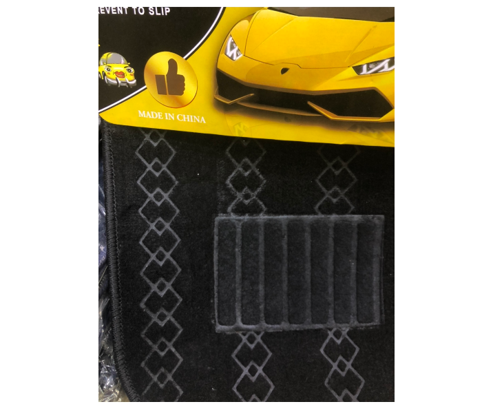 3XR 3 Piece Car Mat For Sedan Cars - Black - Zoom Image 2