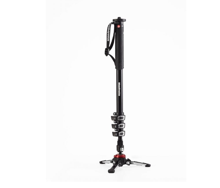 Manfrotto MVMXPROA4 Aluminium 4 Section Fluid Video Monopod - Black - Zoom Image 3