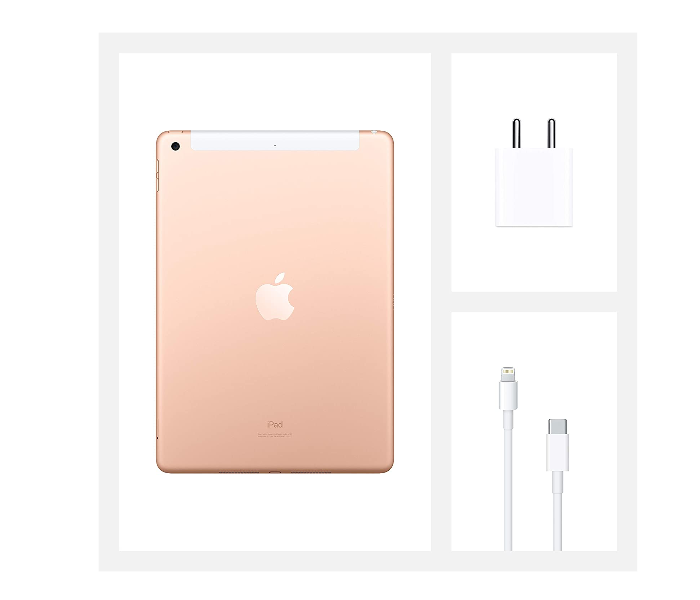 Apple iPad 10.2 inch 8th Generation 2020 WiFi and Cellular 32GB - Gold - Zoom Image 3