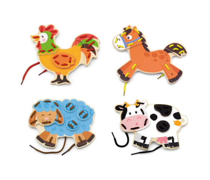 Brytostore BHT50279 Lacing Farm Animals Toy - Zoom Image