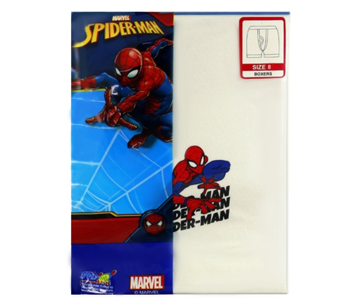 Marvel SPMWIB1 8 Years Spiderman Boxers - White - Zoom Image