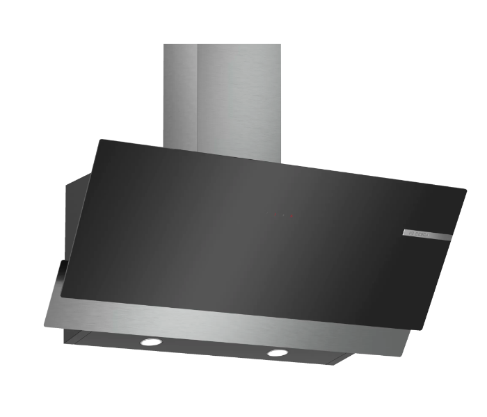 Bosch DWK96AJ60M 90cm Serie 4 Wall Mounted Cooker Hood - Black - Zoom Image 1