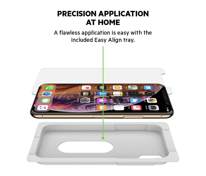 Belkin F8W862Zz Screenforce Invisi glass Ultra Glass Screen Protector for iPhone X - Zoom Image 3