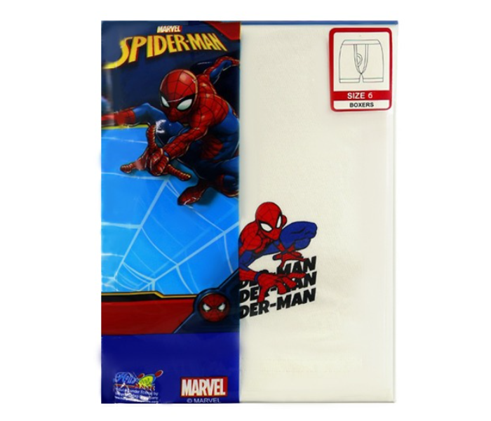 Marvel SPMWIB1 6 Years Spiderman Boxers - White  - Zoom Image