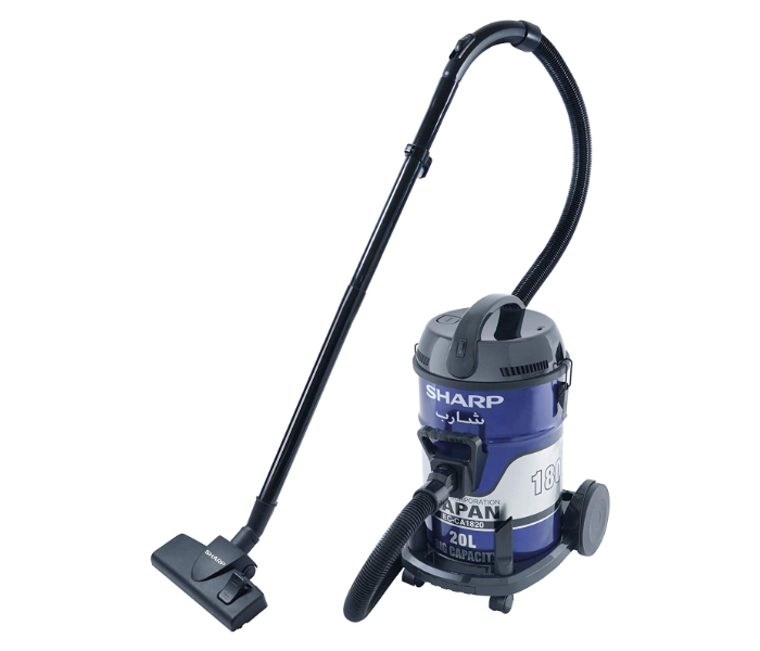 Sharp EC-CA1820-Z 1800W Barrel Type Vacuum Cleaner - Black and Blue - Zoom Image 1