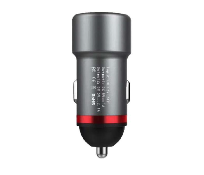 HeatZ ZCC1 Dual Port Smart Car Charger - Silver - Zoom Image