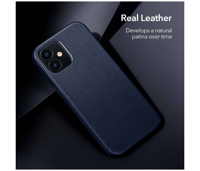 ESR Metro Premium Leather Case For iPhone 12 and 12Pro - Blue - Zoom Image 5