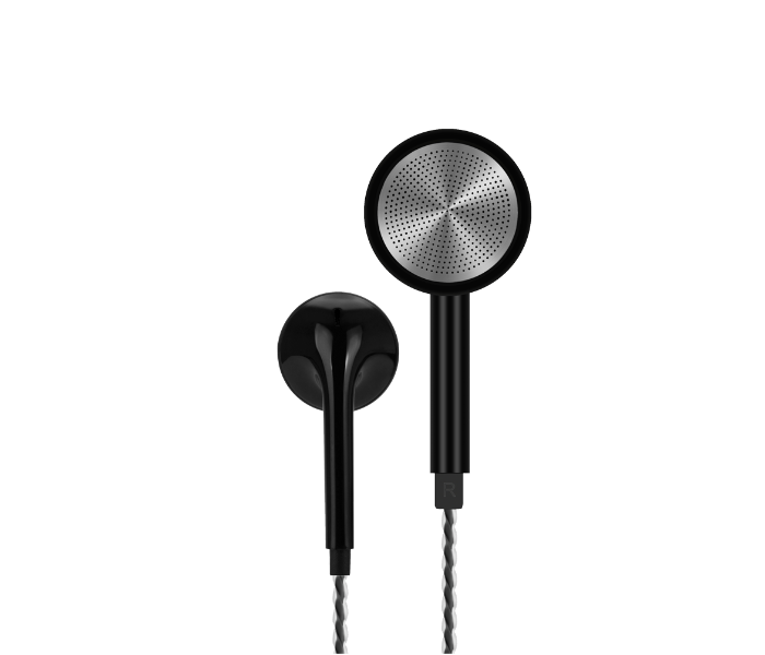 HeatZ ZE22 Stereo Ear Phone 3.5 mm Connector - Black - Zoom Image 2