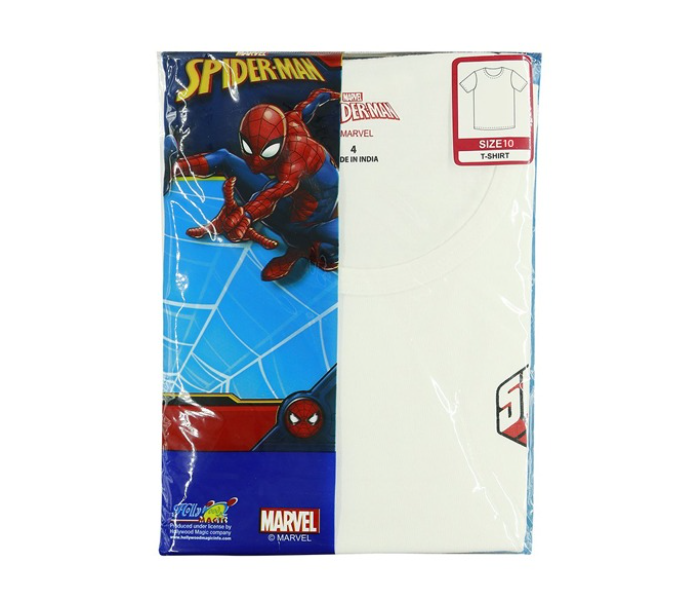 Marvel SPMWIT1 10 Years Spiderman T Shirt - White - Zoom Image