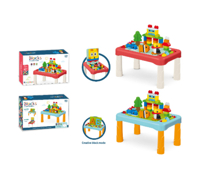 Brytostore BHT266221 Blocks Table with 50 Pieces Building Blocks - Zoom Image