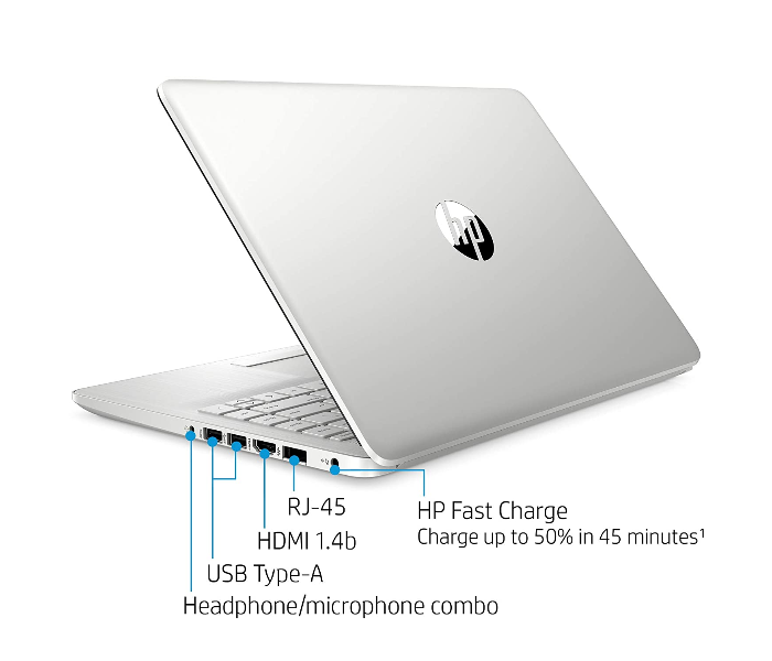 HP 14-DK1025WM 14 inch AMD Ryzen 3 4GB RAM 1TB HDD AMD Radeon Vega 3 Graphics Windows 10 - Silver - Zoom Image 5