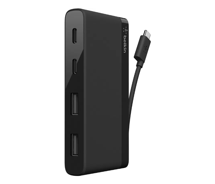 Belkin F4U090BTBLK USB-C 4-Port Mini USB Hub - Black - Zoom Image 1