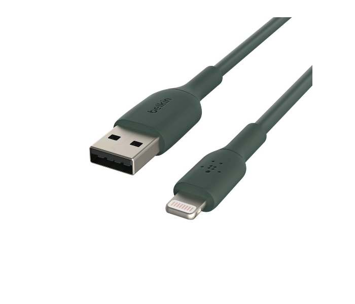 Belkin CAA001bt1MMG Boost Charge Lightning to USB-A Fast Charge Cable 1Meter - Midnight Green - Zoom Image 5