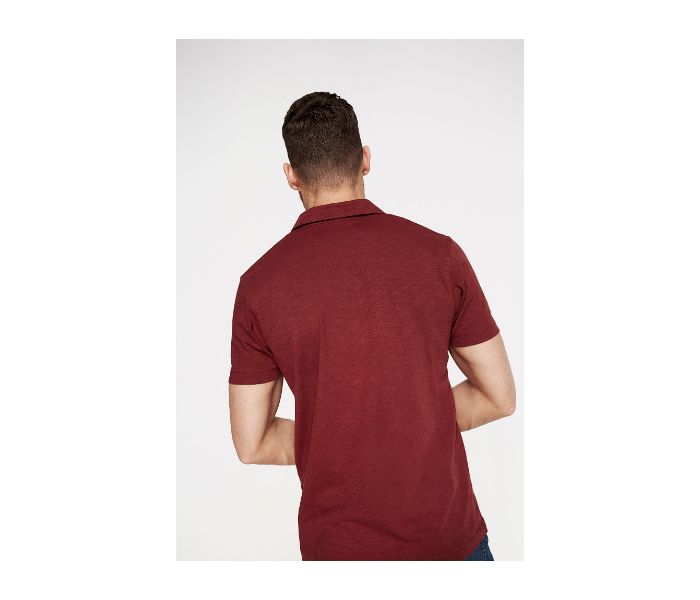 Springfield AW18 Polo Fancy T-Shirt Large For Men - Maroon - Zoom Image 5