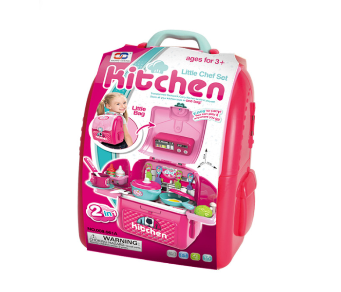 Family Center 18-008-961A Kitchen Play Set - Pink - Zoom Image 3