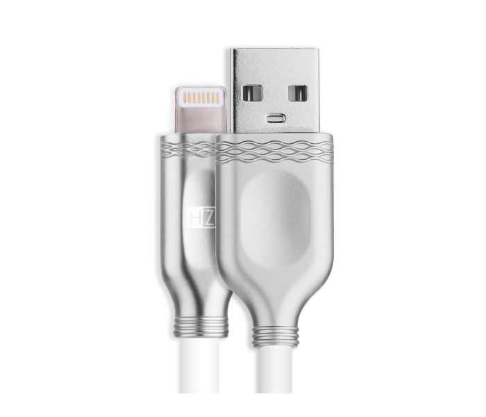 HeatZ ZCI06 2 Meter Metallic Smart Fast Lightning Cable - Silver - Zoom Image 2