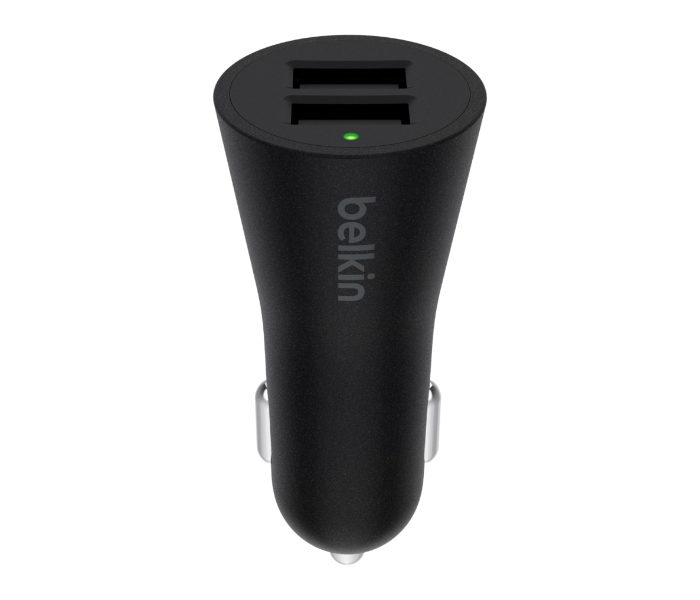 Belkin F8J221BT04 2-Port Car Charger and USB-A to Lightning cable - Black - Zoom Image 3