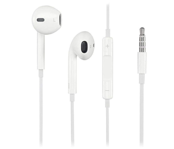 HeatZ ZE0006 Double Side 3.5 mm Jack In-Ear Stereo Earphone - White - Zoom Image 2