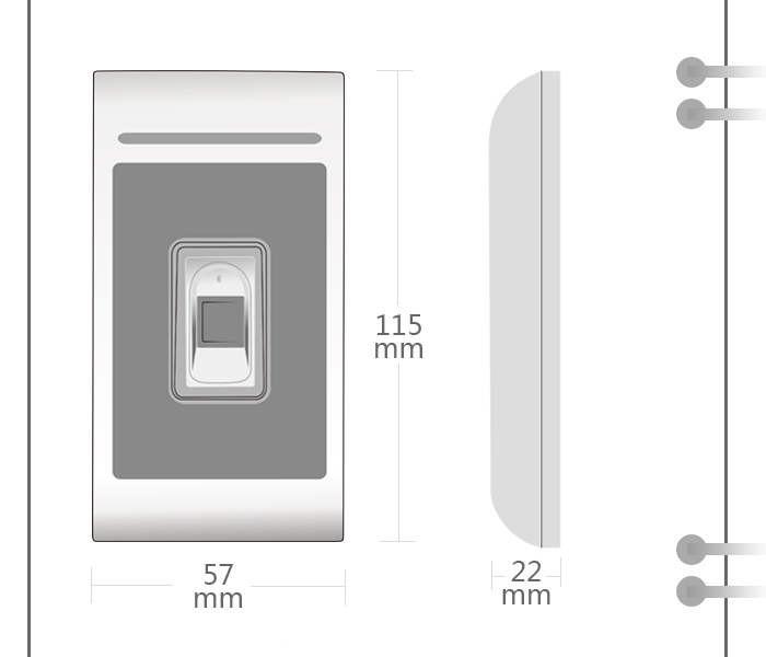 SIB F602 IP68 Rated Standalone Fingerprint and Card Access Control - Zoom Image 2