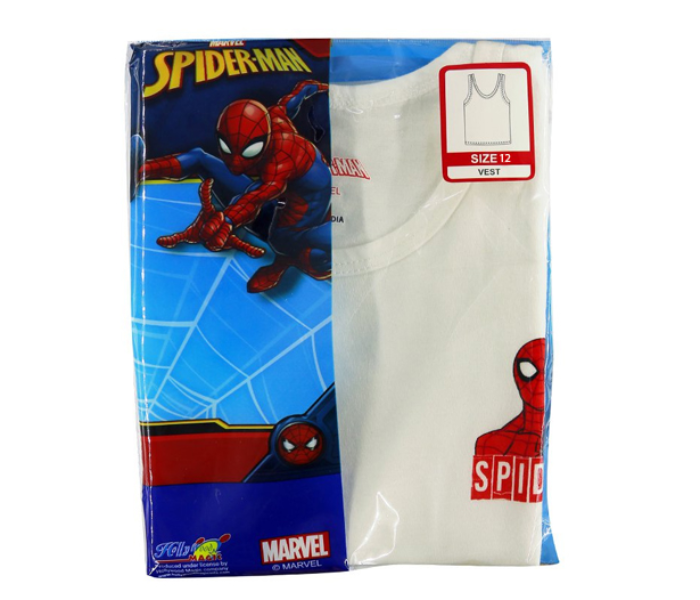 Marvel SPMWIT2 12 Years Spiderman Vest - White  - Zoom Image