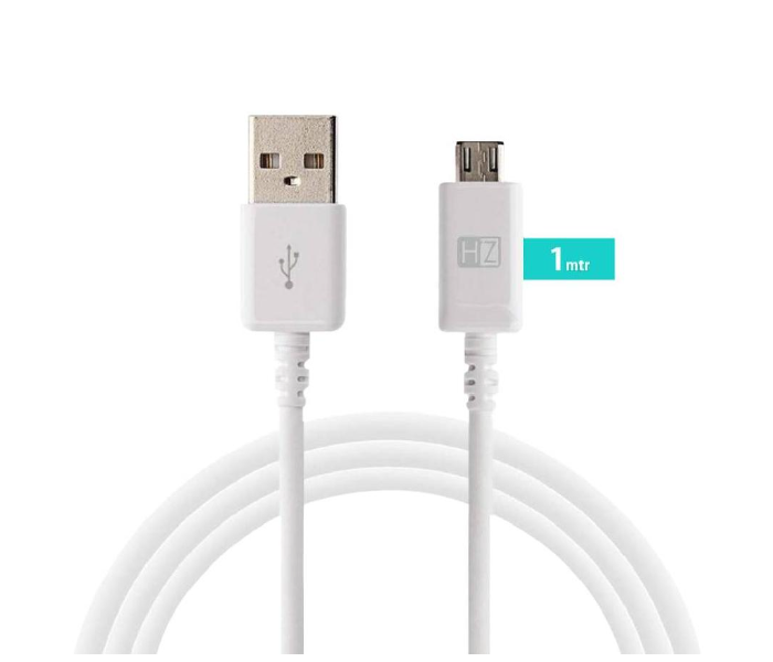 HeatZ ZCS01 1 Meter Micro USB Cable - White - Zoom Image