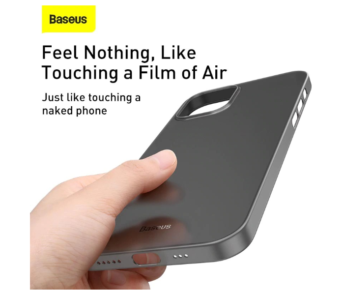 Baseus Luxury Ultra Thin Phone Case PP Coque Fundas For iPhone 12 Pro Max Fitted Case - Black - Zoom Image 3