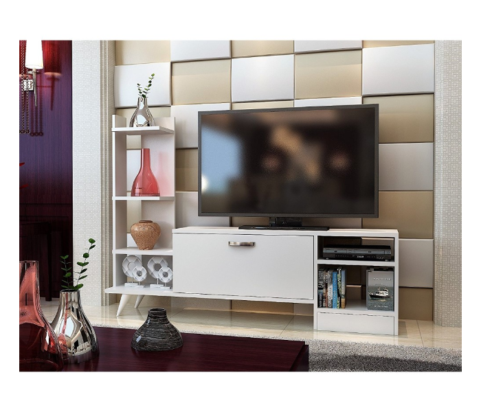 White Demet TV Table - Beige - Zoom Image 1