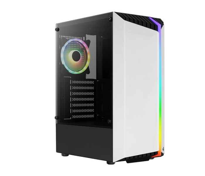 AeroCool Bionic ARGB Mid Tower Case - Black and White - Zoom Image 3