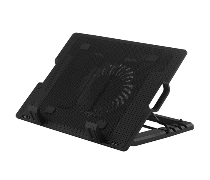 Iends IE-CP937 Adjustable Notebook Stand Cooling Pad - Black - Zoom Image