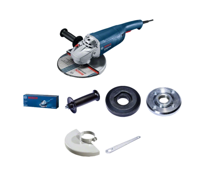 Bosch GWS 2200 2200 Watt Professional Angle Grinder - Dark Blue and Grey - Zoom Image 2