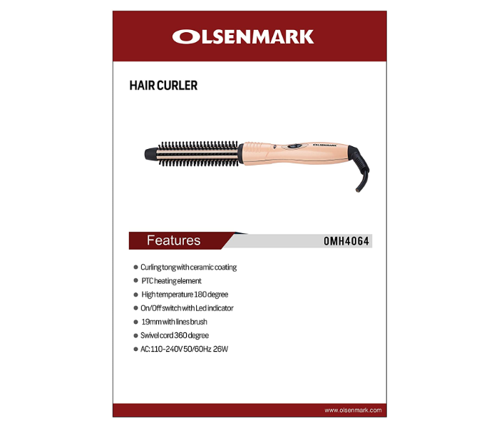 Olsenmark OMH4064  Hair Curler - Rose Gold - Zoom Image 2