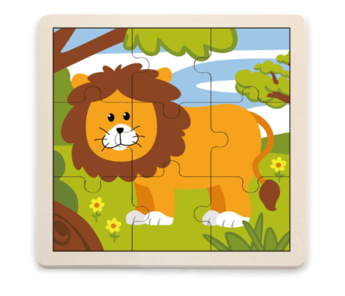 Brytostore BHT51442 9 Pieces Lion Wooden Puzzle - Zoom Image