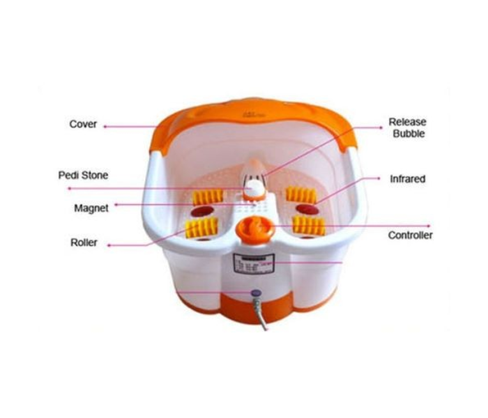 Multi-function SQ-368 Footbath Massager - Orange - Zoom Image 5