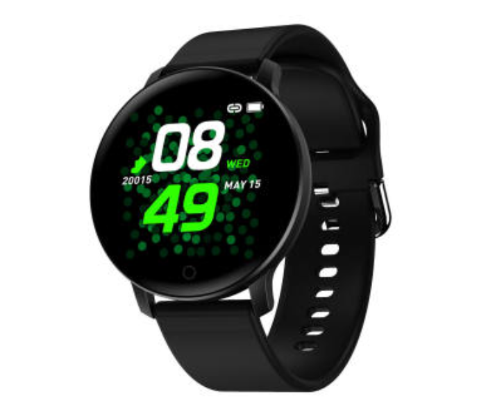 D15 Smart Watch with Heart Rate Monitor Wristband - Black - Zoom Image 2