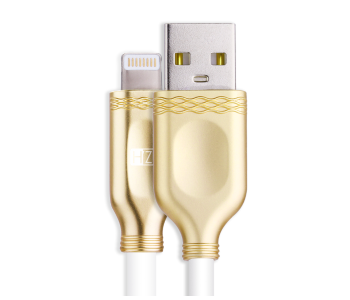 HeatZ ZCI06 2 Meter Metallic Smart Fast Lightning Cable - Gold - Zoom Image 2