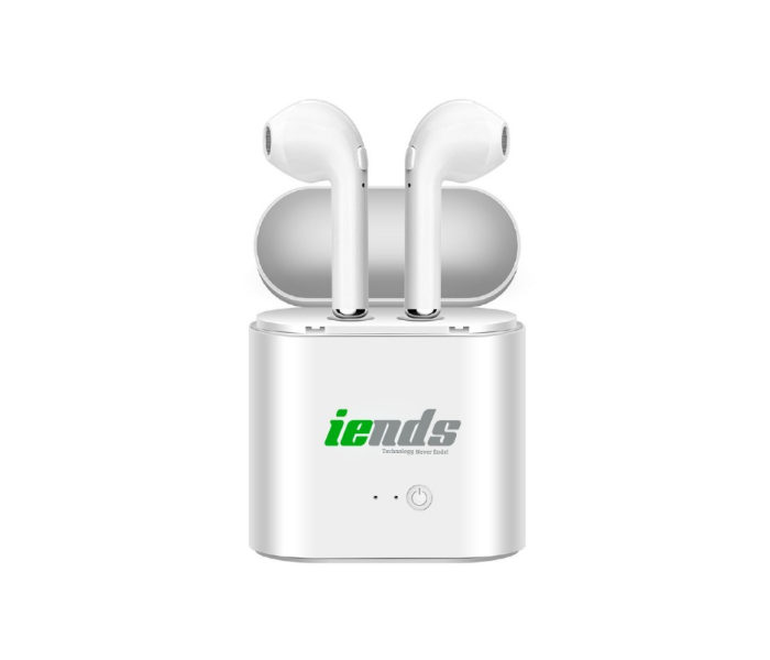 Iends TWS-F17 Bluetooth 4.2 TWS Earbuds with Portable Charging Case - White - Zoom Image