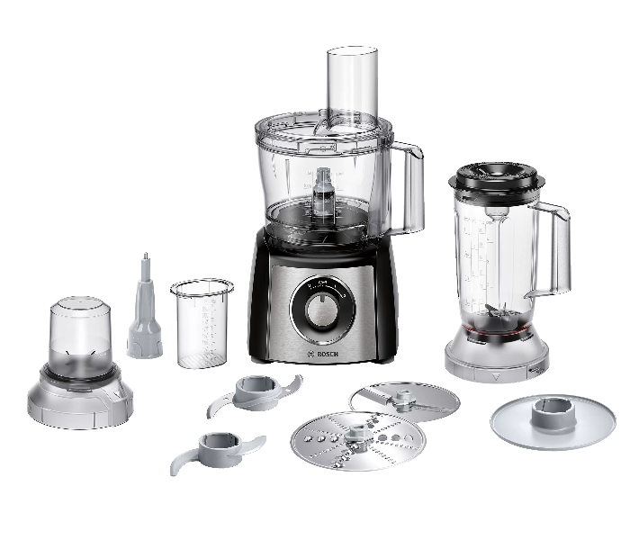 Bosch MCM3501MGB 800 Watts Multi Talent 3 Compact Food Processor - Black - Zoom Image 1