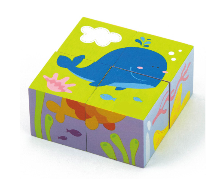 Brytostore BHT50054 4 Pieces 6 Sides Sea Cube Puzzle - Zoom Image