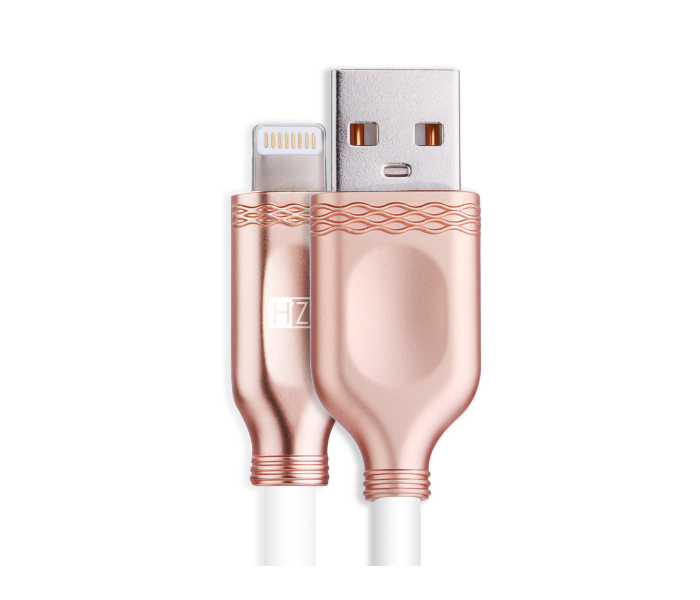 HeatZ ZCI06 2 Meter Metallic Smart Fast Lightning Cable - Rose Gold - Zoom Image 2